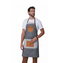 Delantal de trabajo con peto Unisex Stretch Horeca Siggi Elvis 28PZ0522/00