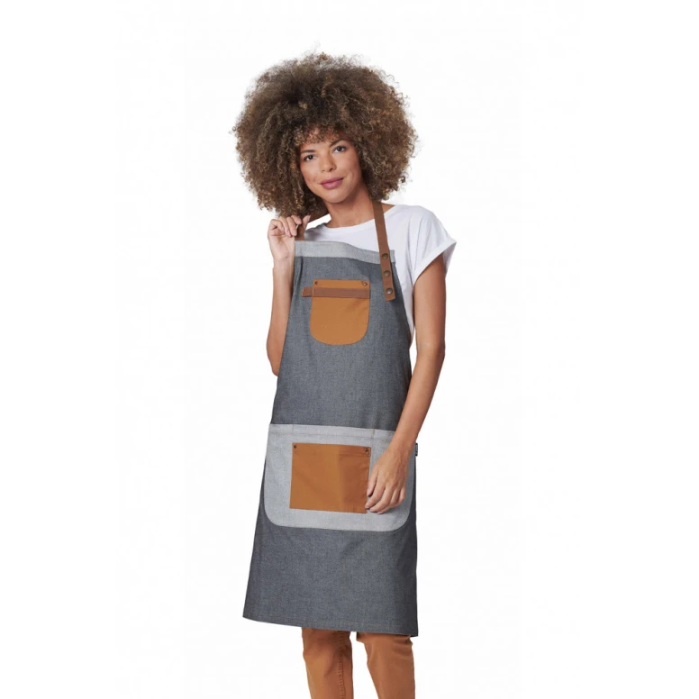 Delantal de trabajo con peto Unisex Stretch Horeca Siggi Elvis 28PZ0522/00