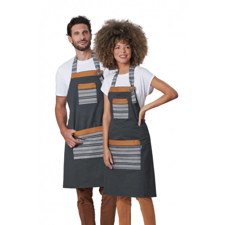 Delantal de trabajo con peto Unisex Stretch Horeca Siggi Slash 28PZ0520/00