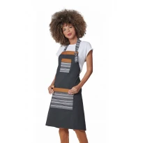 Delantal de trabajo con peto Unisex Stretch Horeca Siggi Slash 28PZ0520/00