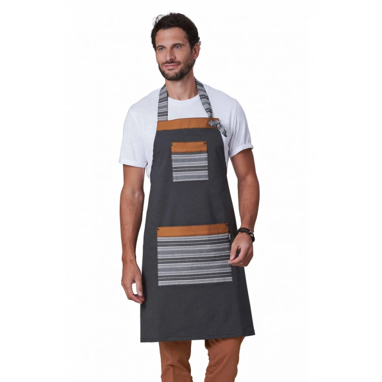 Delantal de trabajo con peto Unisex Stretch Horeca Siggi Slash 28PZ0520/00