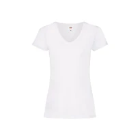 Camiseta de trabajo Valueweight Mujer con escote en V Fruit Of The Loom - 613980