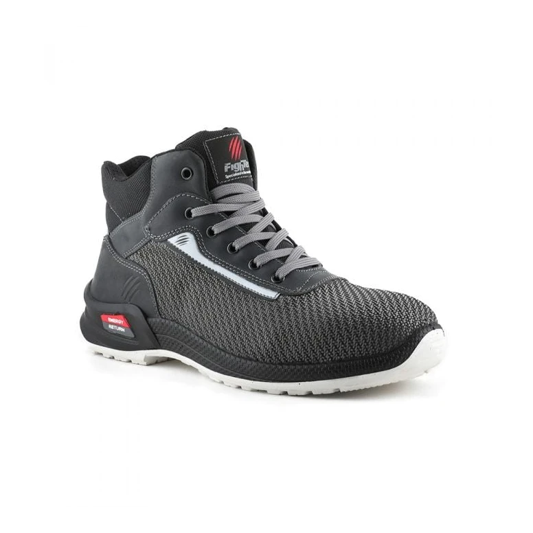 Zapatos de seguridad Delfin ligeros altos antideslizantes y deportivos Fighter S3 SRC impermeables EV0598