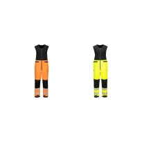 Mono de Trabajo Alta Visibilidad Impermeable Multibolsillos Elástico Portwest T150