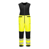 Mono de Trabajo Alta Visibilidad Impermeable Multibolsillos Elástico Portwest T150
