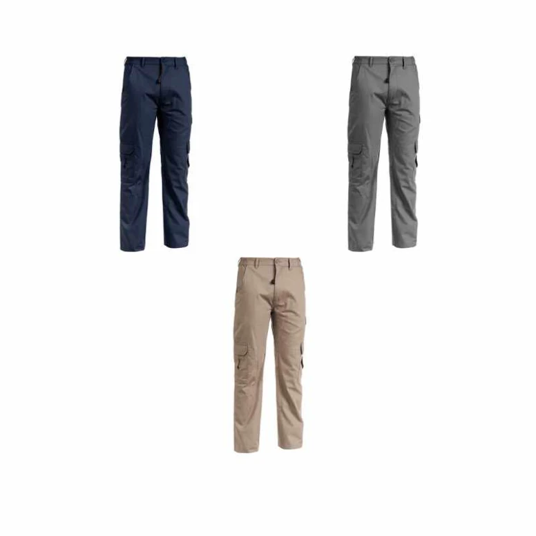 Pantalón de Trabajo Multibolsillos Elástico 100% Algodón Sottozero Brasco E0203