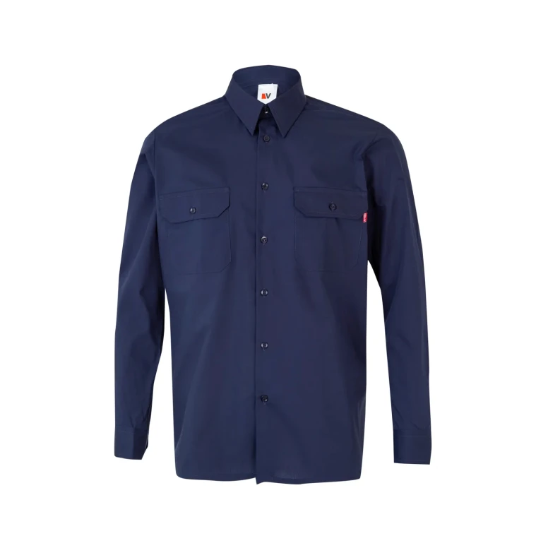 Camisa de trabajo de manga larga Multibolsillos Velilla 520