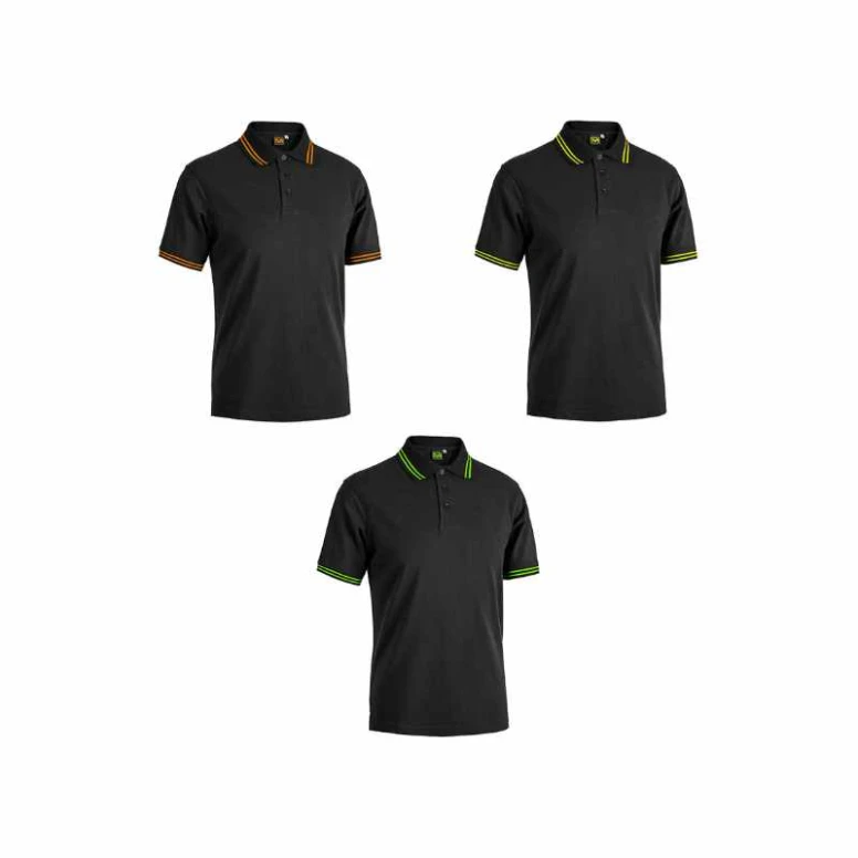 Polo de Trabajo 100% Algodón Sottozero Smith Black Line E0486