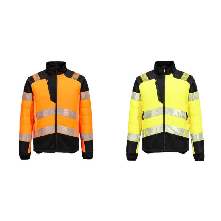 Chaqueta de Trabajo Alta Visibilidad Multibolsillos Impermeable Elástica Portwest T170