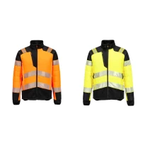 Chaqueta de Trabajo Alta Visibilidad Multibolsillos Impermeable Elástica Portwest T170
