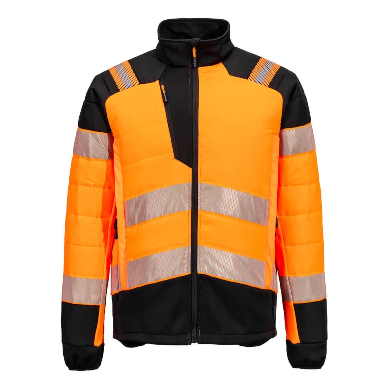 Chaqueta de Trabajo Alta Visibilidad Multibolsillos Impermeable Elástica Portwest T170