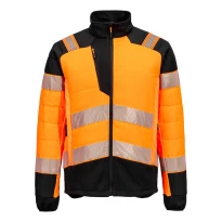 Chaqueta de Trabajo Alta Visibilidad Multibolsillos Impermeable Elástica Portwest T170