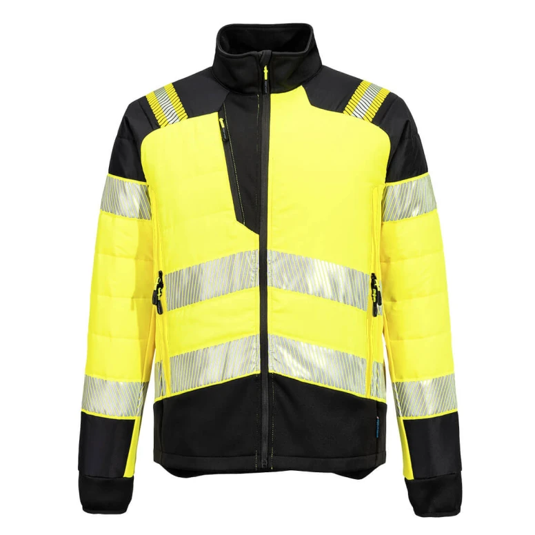 Chaqueta de Trabajo Alta Visibilidad Multibolsillos Impermeable Elástica Portwest T170