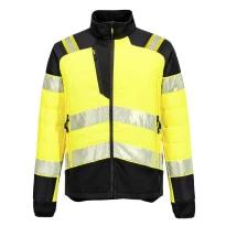 Chaqueta de Trabajo Alta Visibilidad Multibolsillos Impermeable Elástica Portwest T170