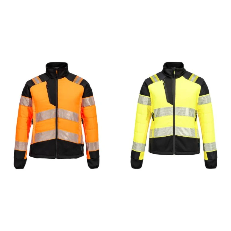 Chaqueta de Trabajo Alta Visibilidad Multibolsillos Impermeable Elástica para Mujer Portwest T171