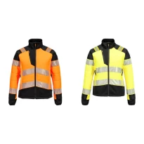 Chaqueta de Trabajo Alta Visibilidad Multibolsillos Impermeable Elástica para Mujer Portwest T171