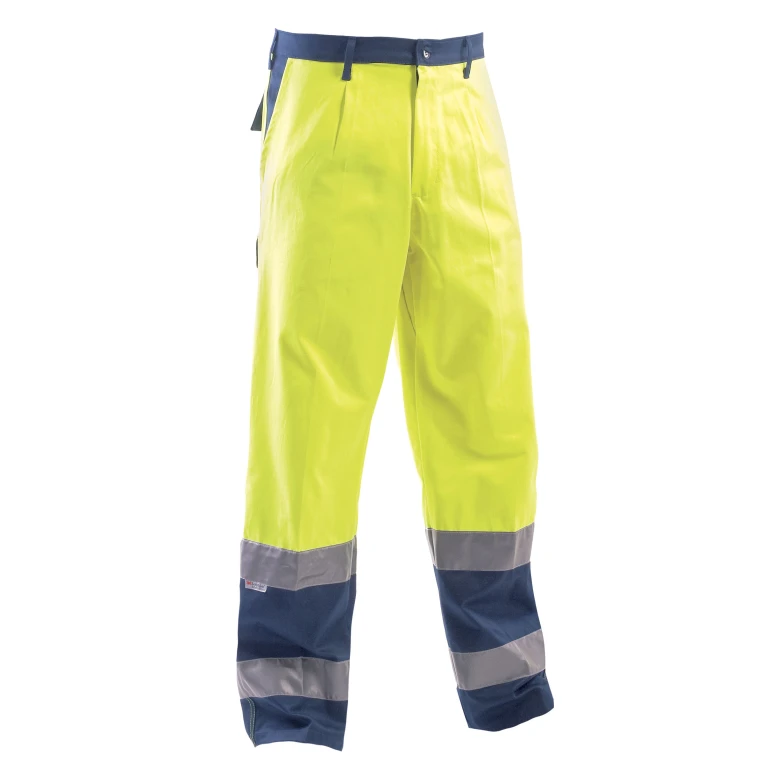 Pantalón de trabajo Multibolsillos Alta Visibilidad 100% Algodon P&P Loyal AVB02 110
