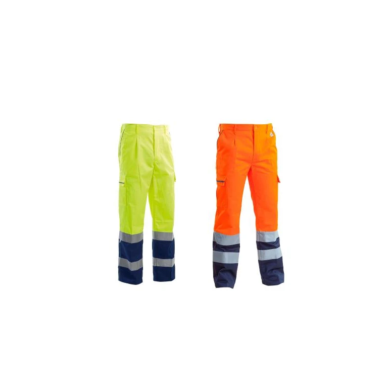 Pantalón de trabajo Multibolsillos Alta Visibilidad 100% Algodon P&P Loyal AVB02 204