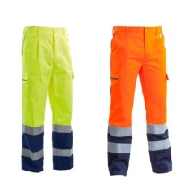 Pantalón de trabajo Multibolsillos Alta Visibilidad 100% Algodon P&P Loyal AVB02 204