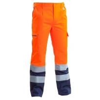 Pantalón de trabajo Multibolsillos Alta Visibilidad 100% Algodon P&P Loyal AVB02 204