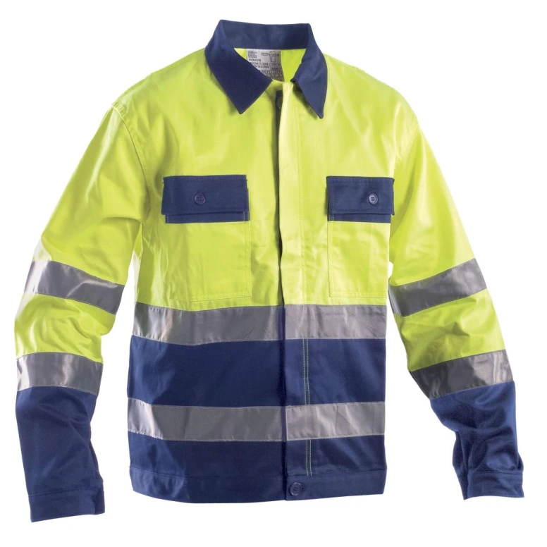 Chaqueta de trabajo Alta Visibilidad Multibolsillos 100% Algodon P&P Loyal AVB05 110