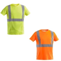 Camiseta de trabajo Alta Visibilidad Cuello redondo Mangas cortas P&P Loyal AVC14 202