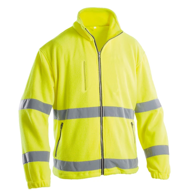 Sudadera de trabajo en forro polar Alta Visibilidad Cremallera completa P&P Loyal AVC16 307