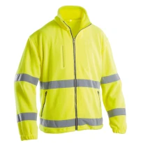 Sudadera de trabajo en forro polar Alta Visibilidad Cremallera completa P&P Loyal AVC16 307