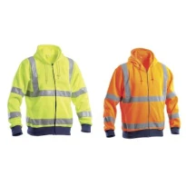 Sudadera de trabajo Alta Visibilidad Cremallera completa con Capucha P&P Loyal AVC17 300