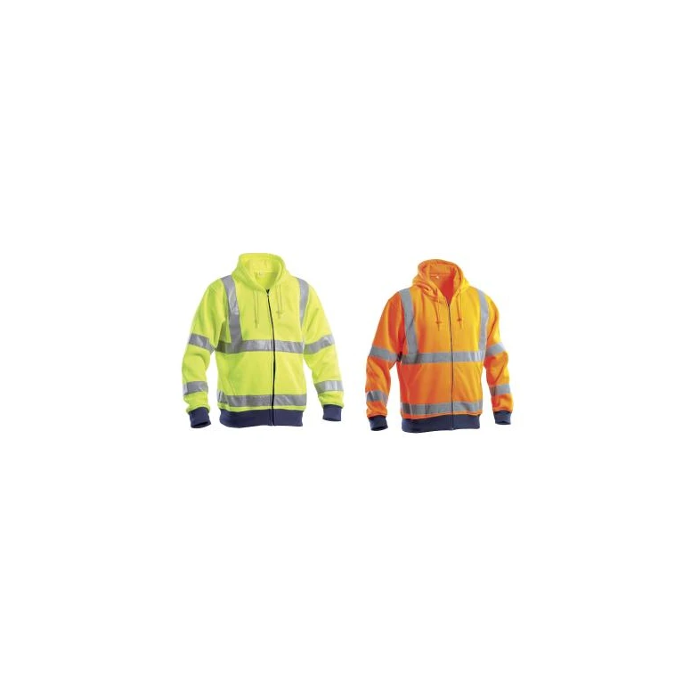 Sudadera de trabajo Alta Visibilidad Cremallera completa con Capucha P&P Loyal AVC17 300