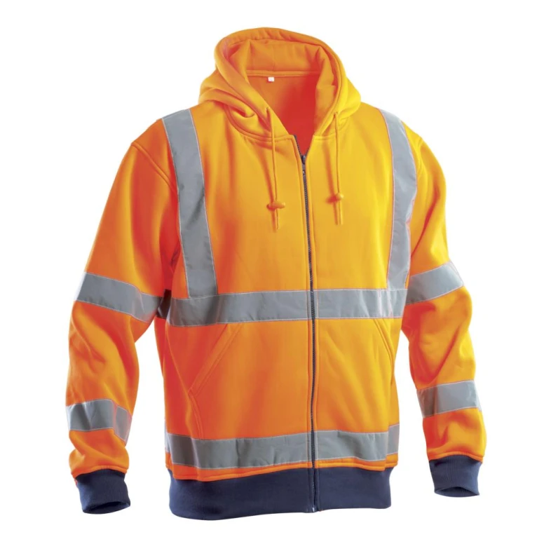 Sudadera de trabajo Alta Visibilidad Cremallera completa con Capucha P&P Loyal AVC17 300