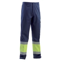 Pantalón de trabajo Multibolsillos Alta Visibilidad Ignífugo Antiestático Pentavalente P&P Loyal AVI02 537