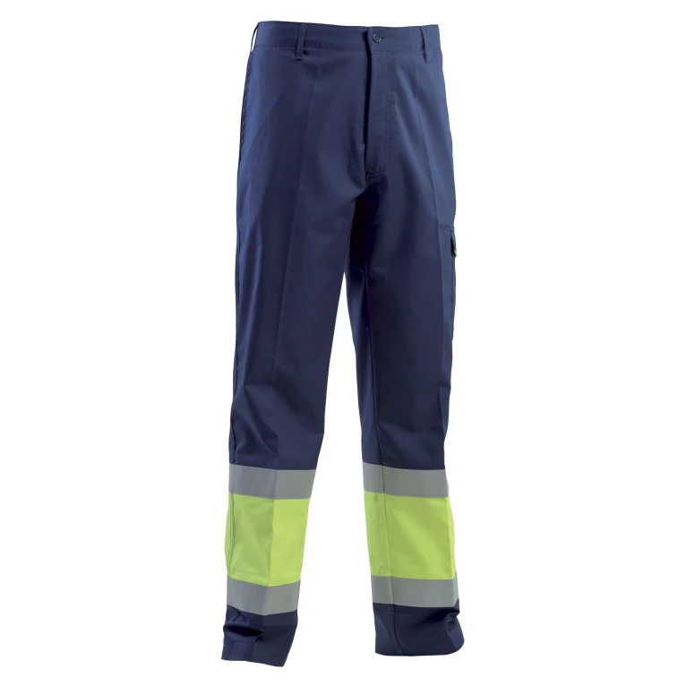 Pantalón de trabajo Multibolsillos Alta Visibilidad Ignífugo Antiestático Pentavalente P&P Loyal AVI02 537