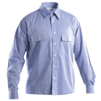 Camisa de trabajo de manga larga 100% Algodon Chambray P&P Loyal STX08 105