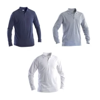 Polo de trabajo de manga larga 100% Algodón peinado P&P Loyal STP35 102