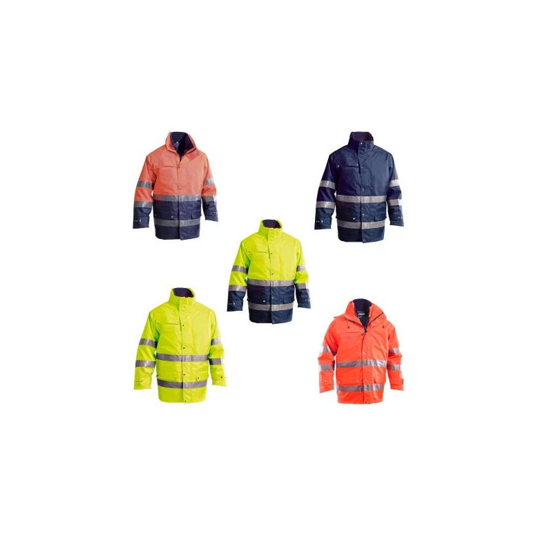 Chaqueta de trabajo Alta Visibilidad Multibolsillos de invierno 300 D P&P Loyal GGX30 413