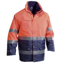Chaqueta de trabajo Alta Visibilidad Multibolsillos de invierno 300 D P&P Loyal GGX30 413