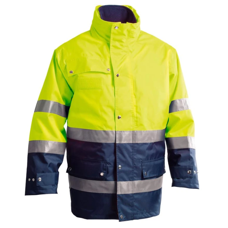 Chaqueta de trabajo Alta Visibilidad Multibolsillos de invierno 300 D P&P Loyal GGX30 413