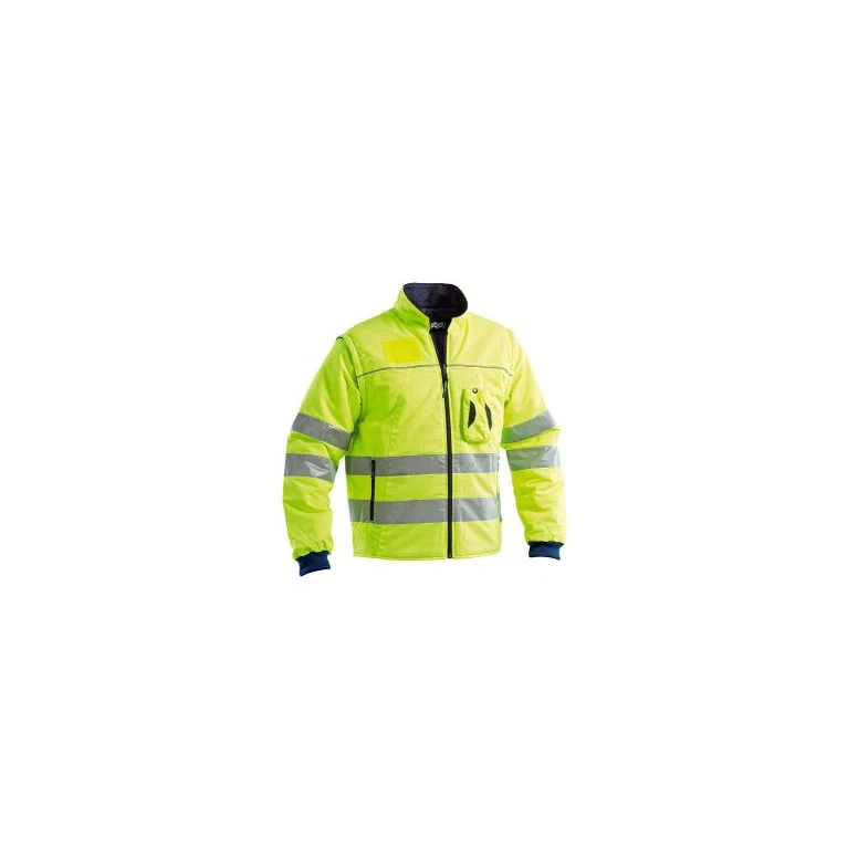 Chaqueta de trabajo Alta Visibilidad Multibolsillos con mangas desmontables P&P Loyal GGXB5 214