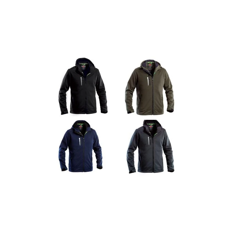 Chaqueta de trabajo Multibolsillos Softshell Impermeable con Capucha P&P Loyal GGXD3 300