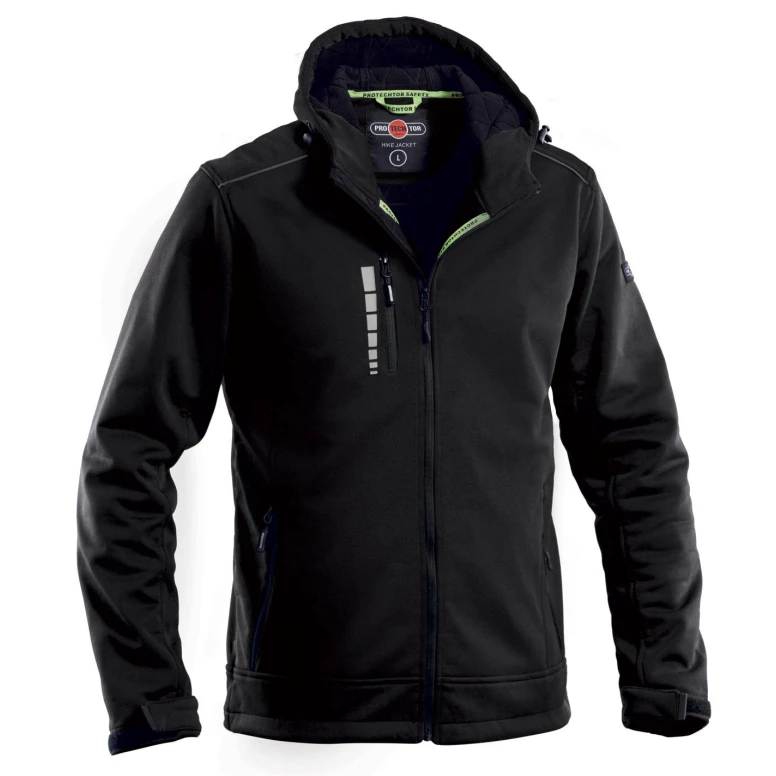 Chaqueta de trabajo Multibolsillos Softshell Impermeable con Capucha P&P Loyal GGXD3 300