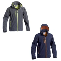 Chaqueta de trabajo Multibolsillos Softshell Impermeable con Capucha Norton P&P Loyal GGXEV 417
