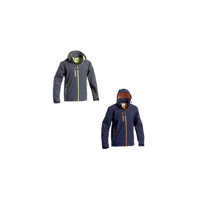 Chaqueta de trabajo Multibolsillos Softshell Impermeable con Capucha Norton P&P Loyal GGXEV 417