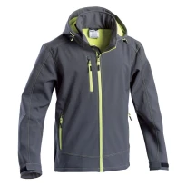 Chaqueta de trabajo Multibolsillos Softshell Impermeable con Capucha Norton P&P Loyal GGXEV 417