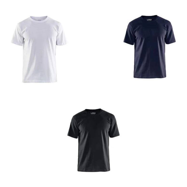 10 Piezas - Camiseta de trabajo de mangas cortas Blaklader 100% Algodón 330210301000L