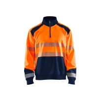Sudadera de trabajo Blaklader Alta Visibilidad cremallera media 355625283389L