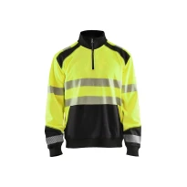 Sudadera de trabajo Blaklader Alta Visibilidad cremallera media 355625283389L