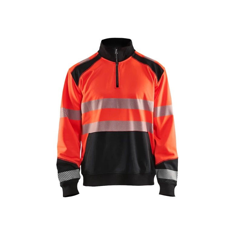 Sudadera de trabajo Blaklader Alta Visibilidad cremallera media 355625283389L