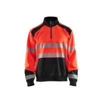 Sudadera de trabajo Blaklader Alta Visibilidad cremallera media 355625283389L