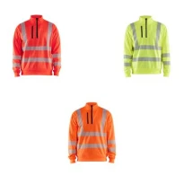 Sudadera de trabajo cremallera media Blaklader Alta Visibilidad 356425383300L